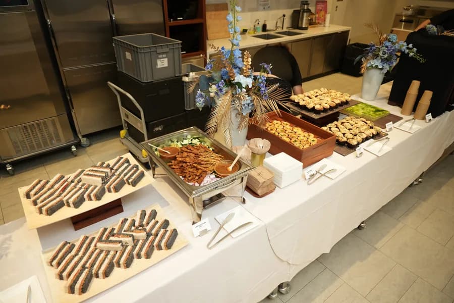 Food and refreshments prepared for Convergence Summit guests