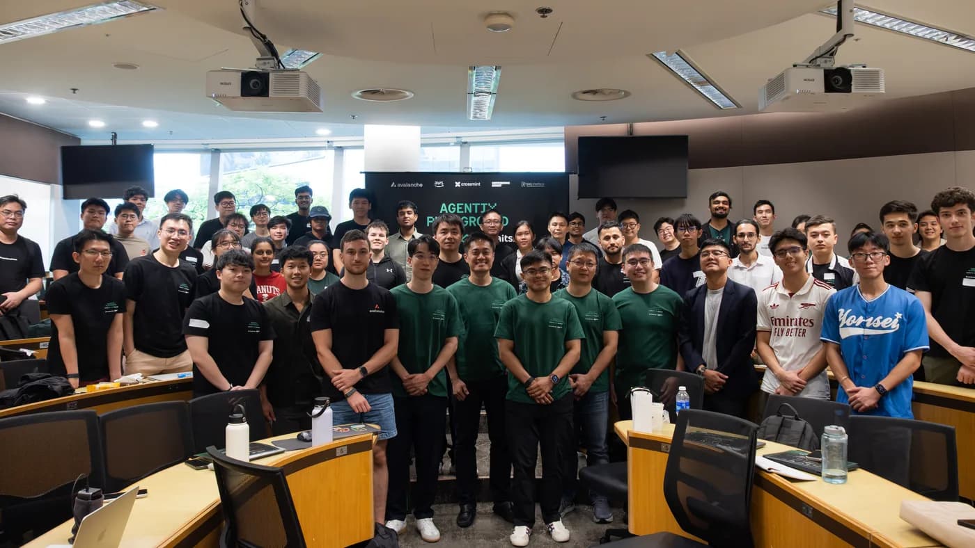Hackathon participants gathered for a group photo